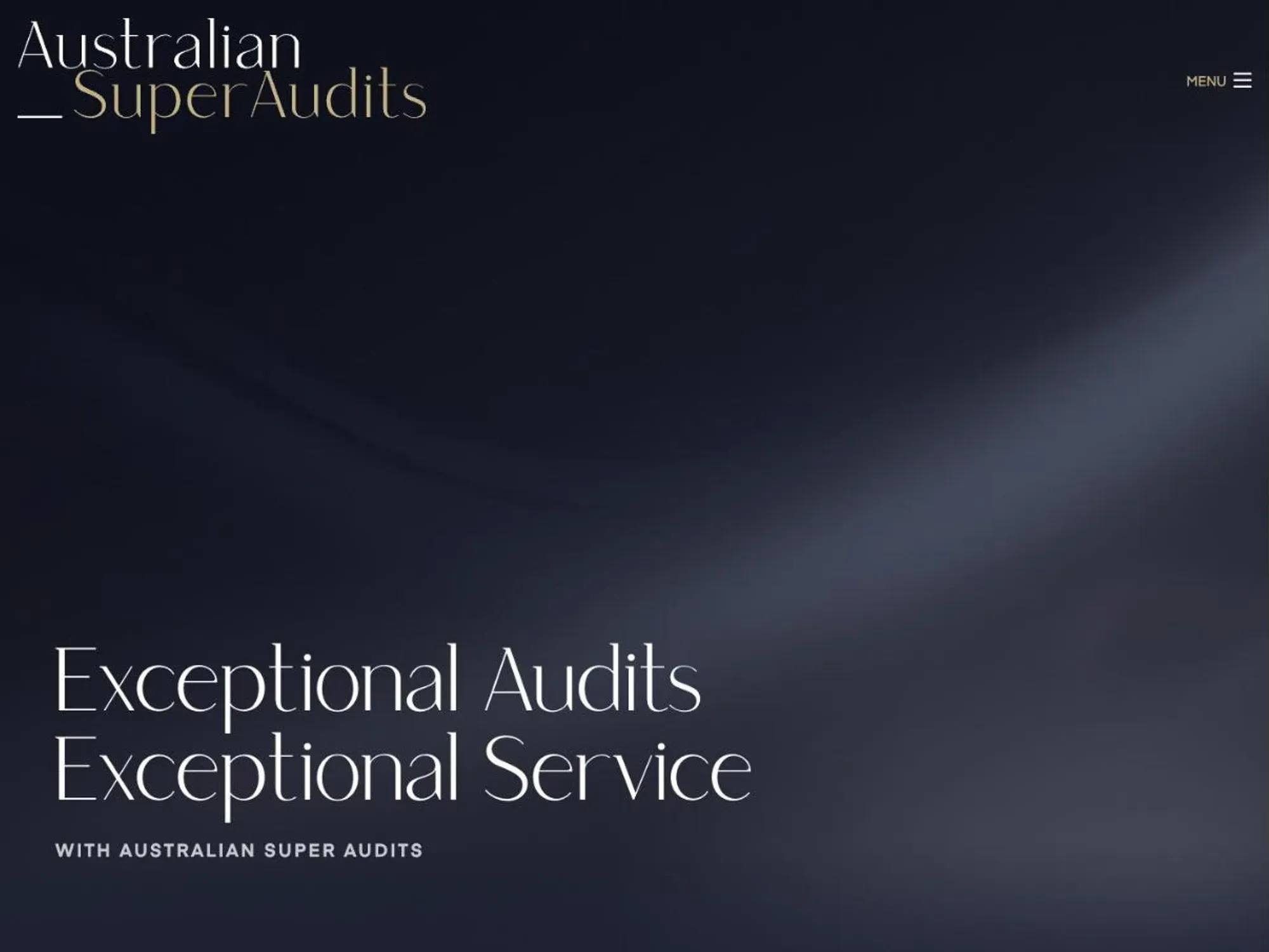 The Aus Super Audits homepage