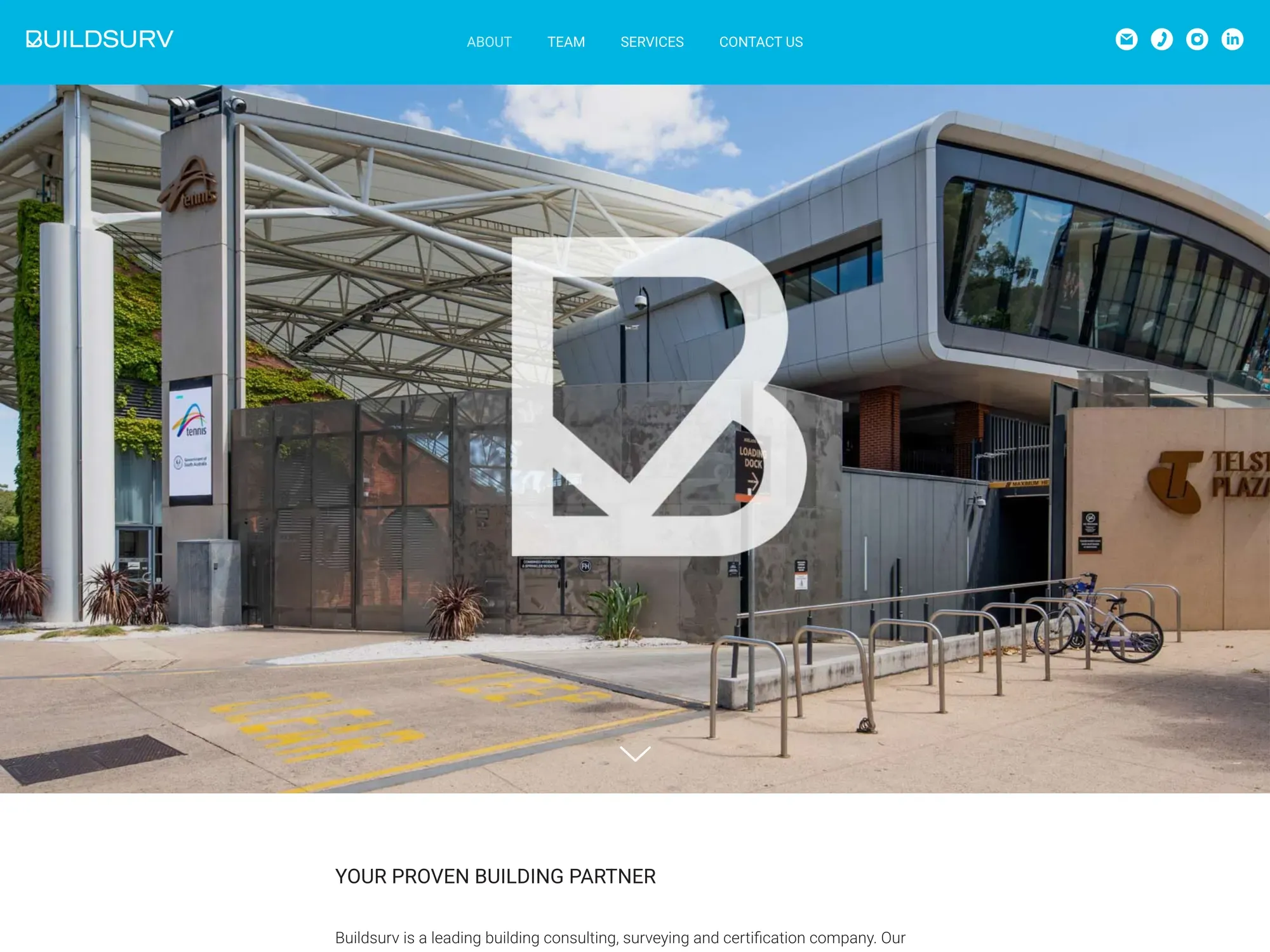The BuildSurv homepage