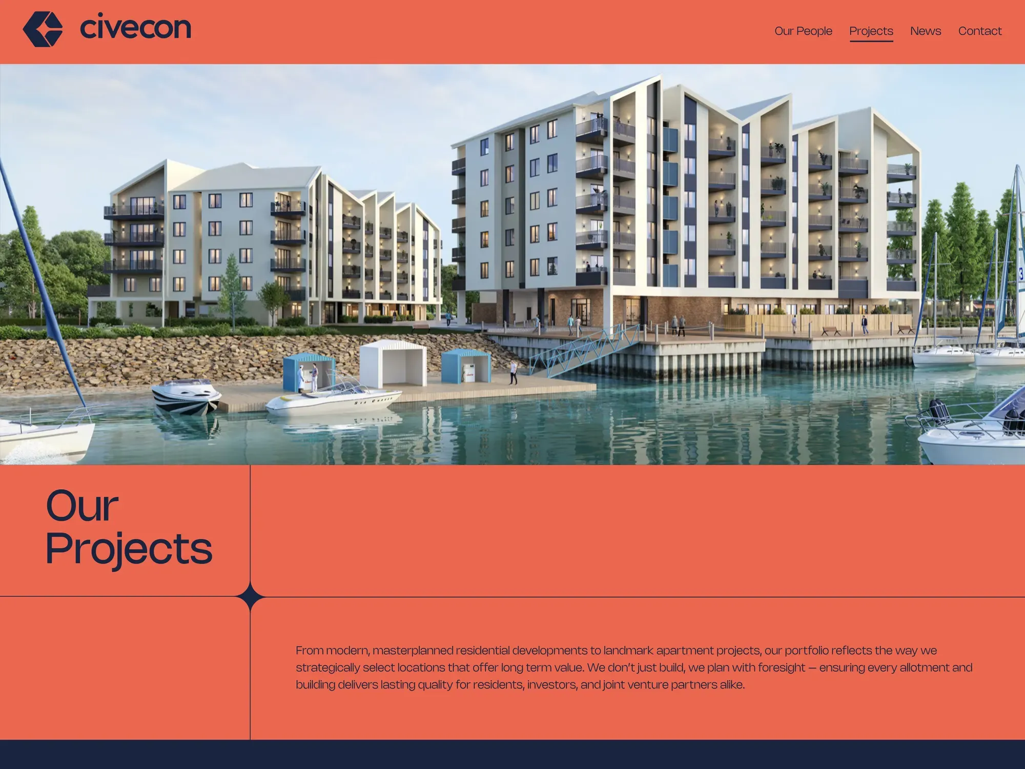Another page from the Civecon Developments site