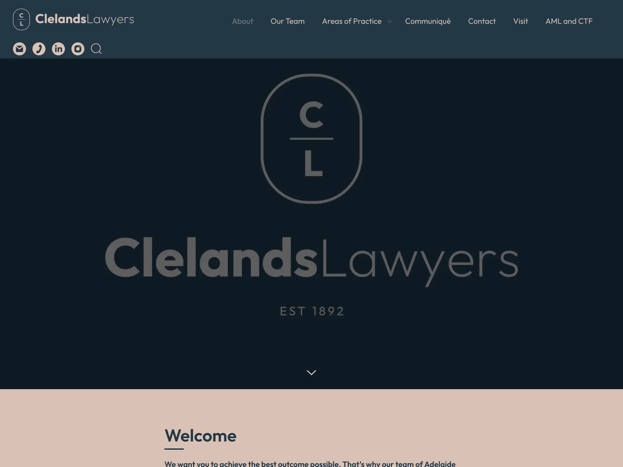 The Clelands Lawyers homepage