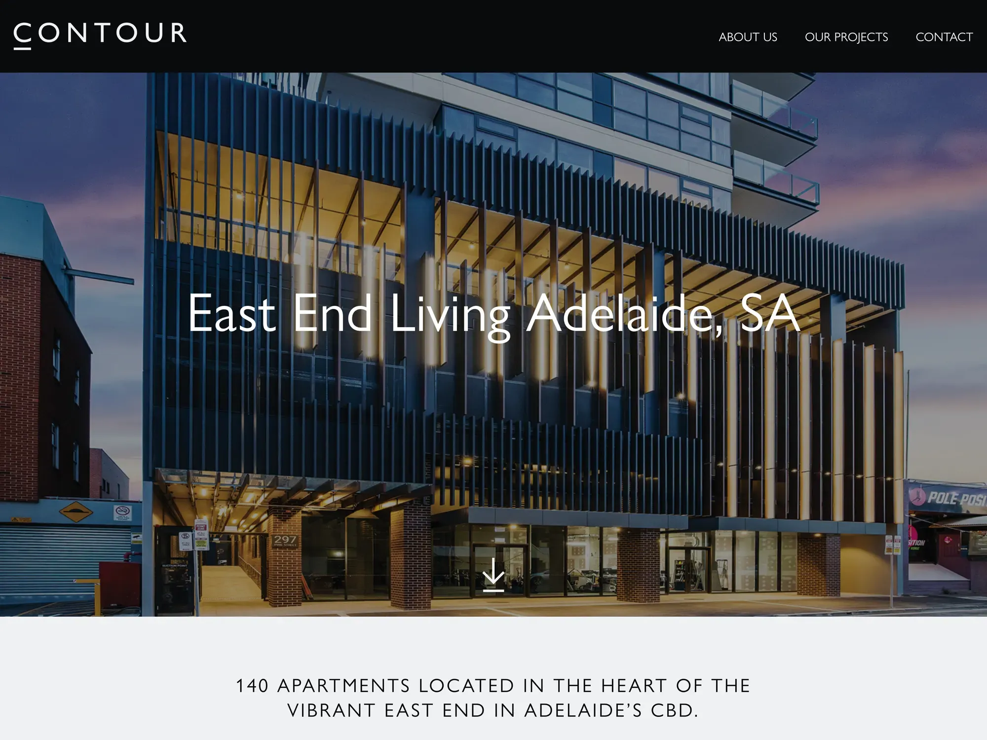 Another page from the Contour Property site