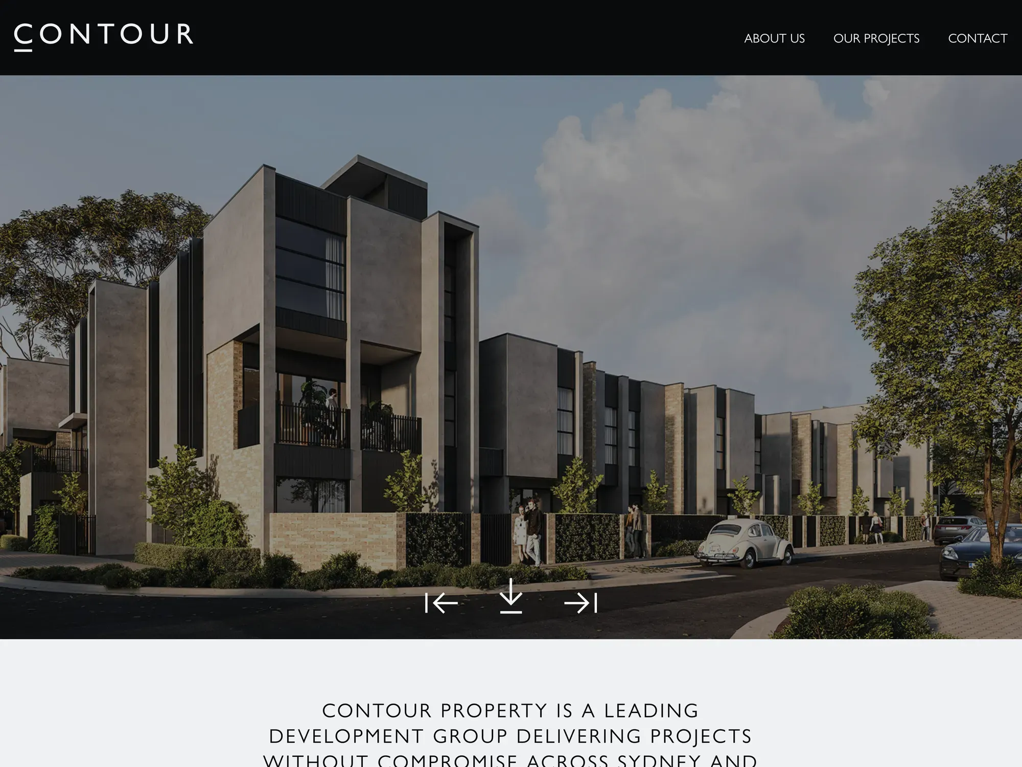 The Contour Property homepage