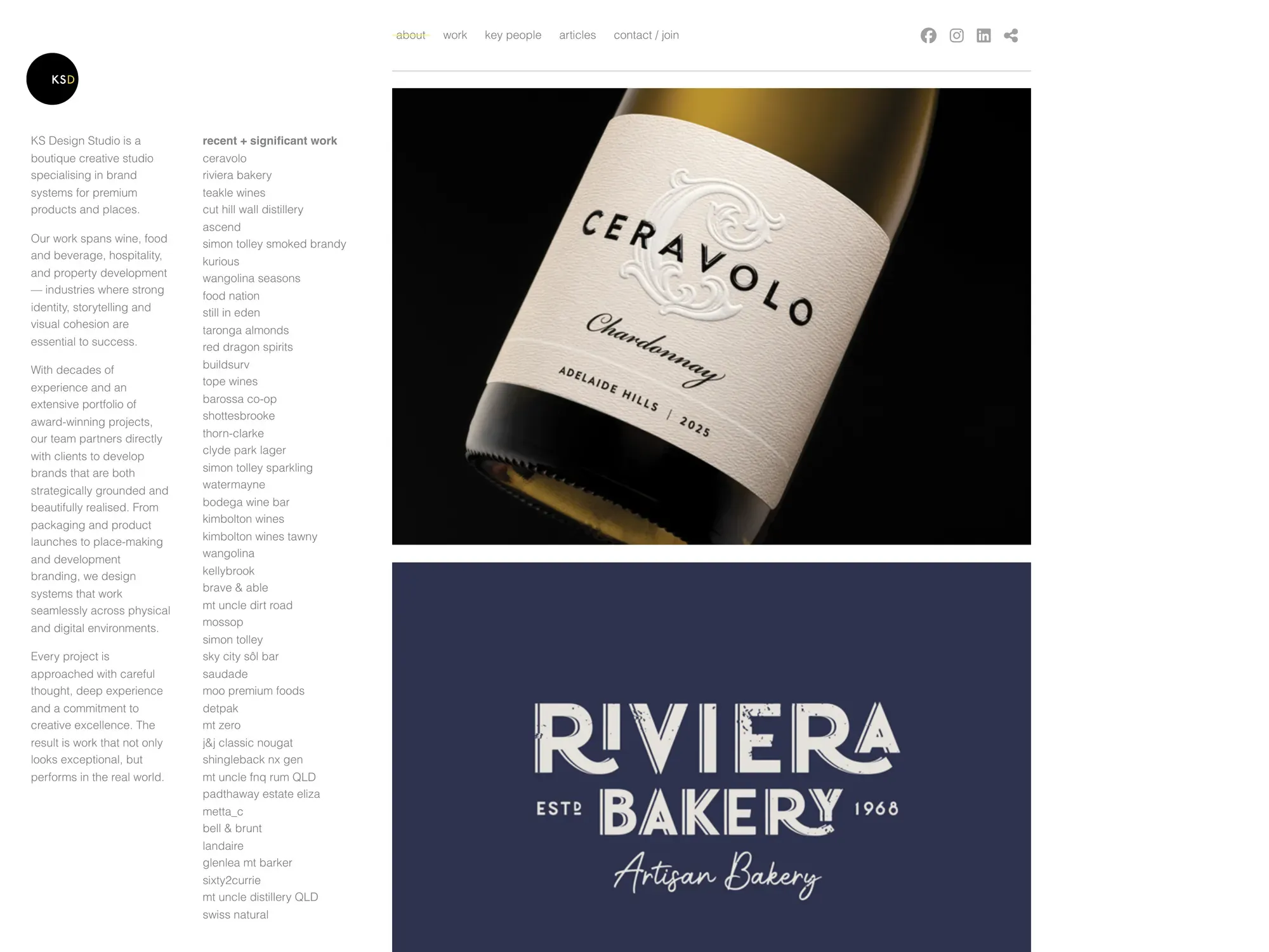 The KS Design homepage
