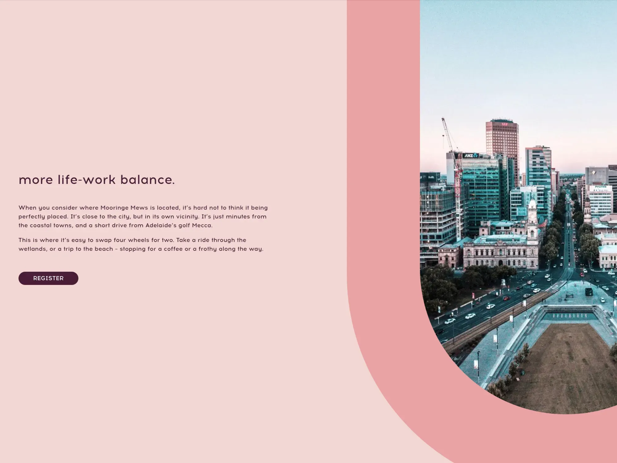 Another page from the Mooringe Mews site