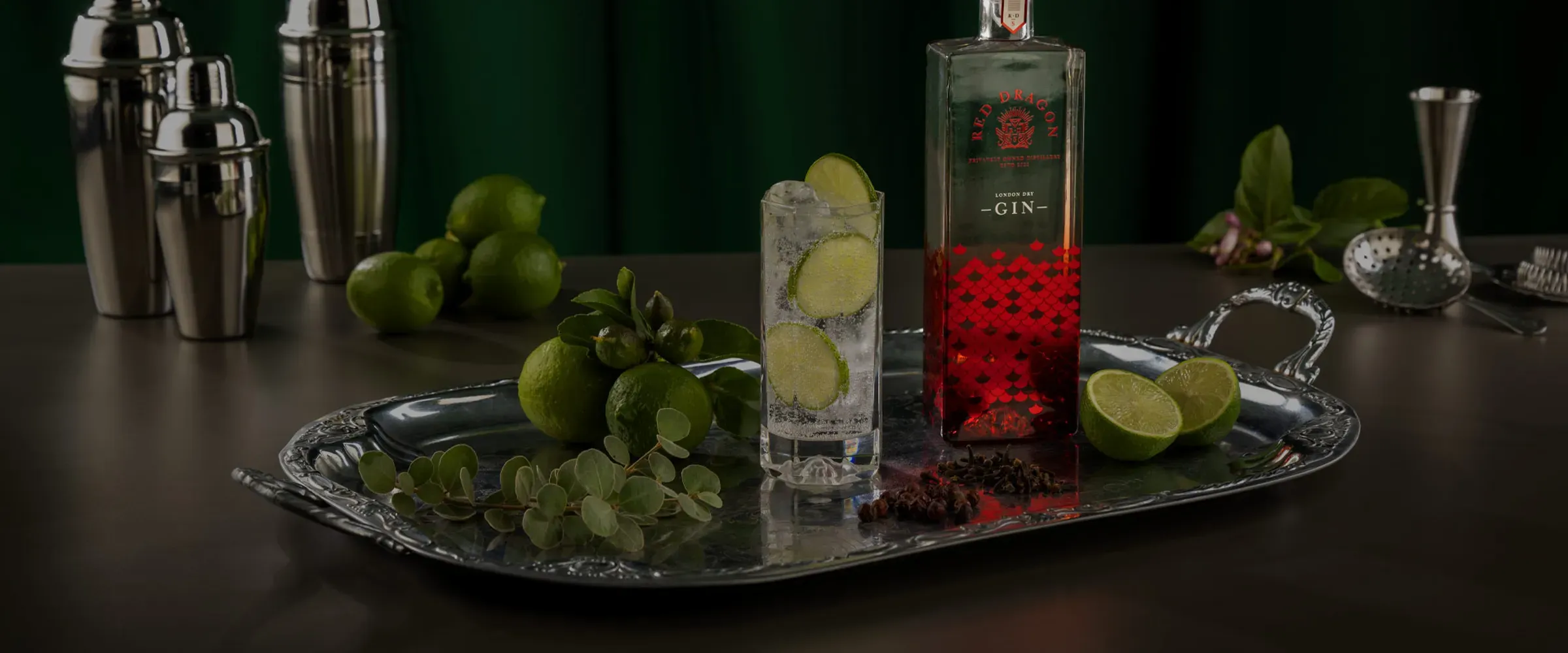 Platter of gin from Red Dragon