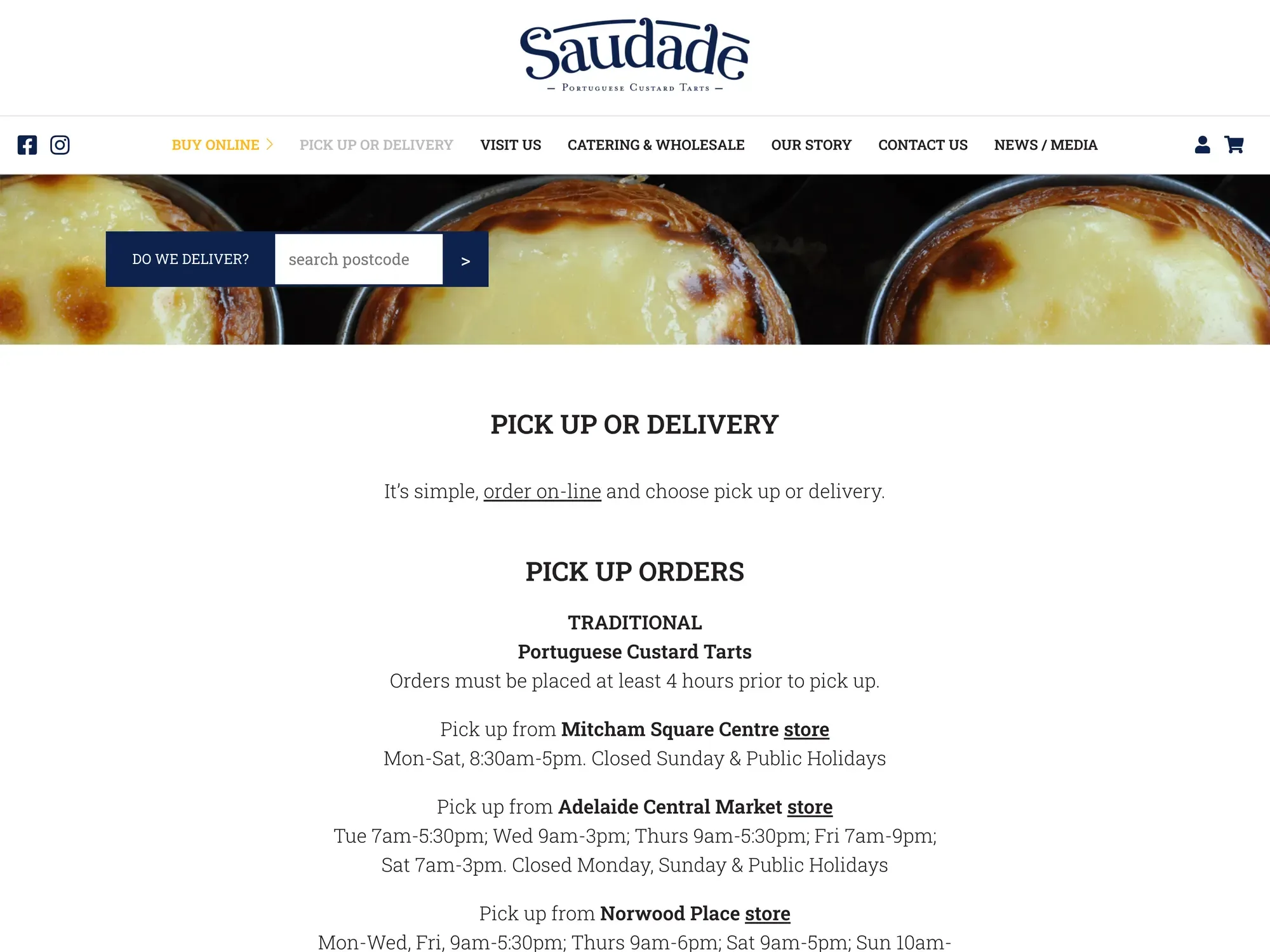 Another page from the Saudade site