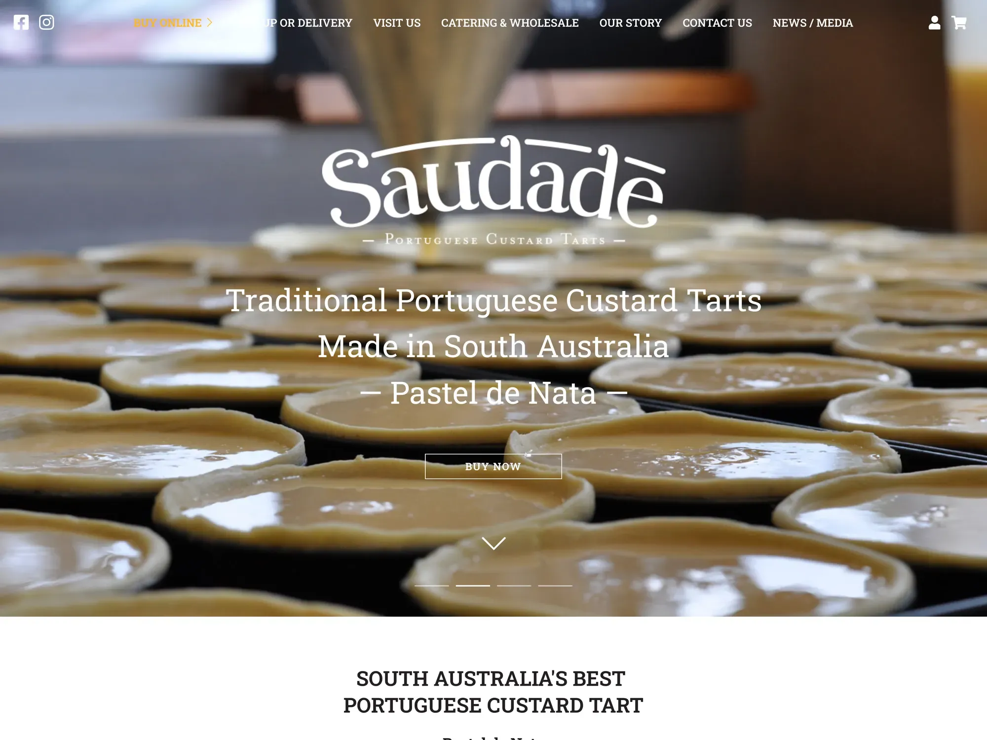 The Saudade homepage